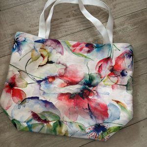 Watercolour Floral Shopping Bag