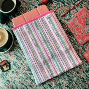 Pastel Stripes Tablet/Book Sleeve (22cm x 28.5 cm)